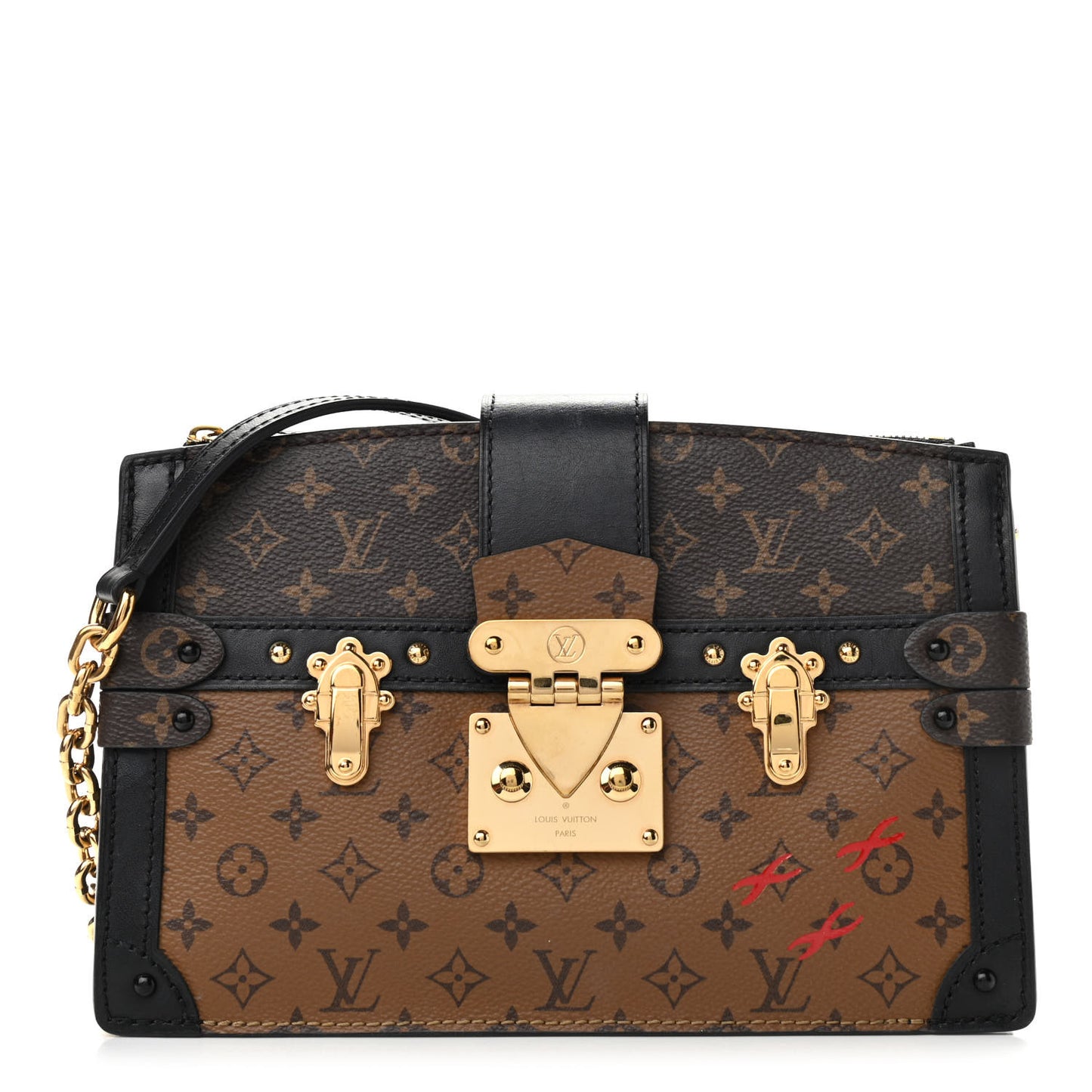 Reverse Monogram Trunk Clutch