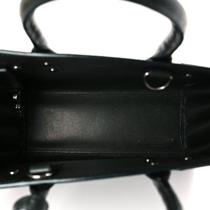 Saint Laurent Calfskin Crocodile Embossed Nano Sac De Jour Dark Green 8 of 20