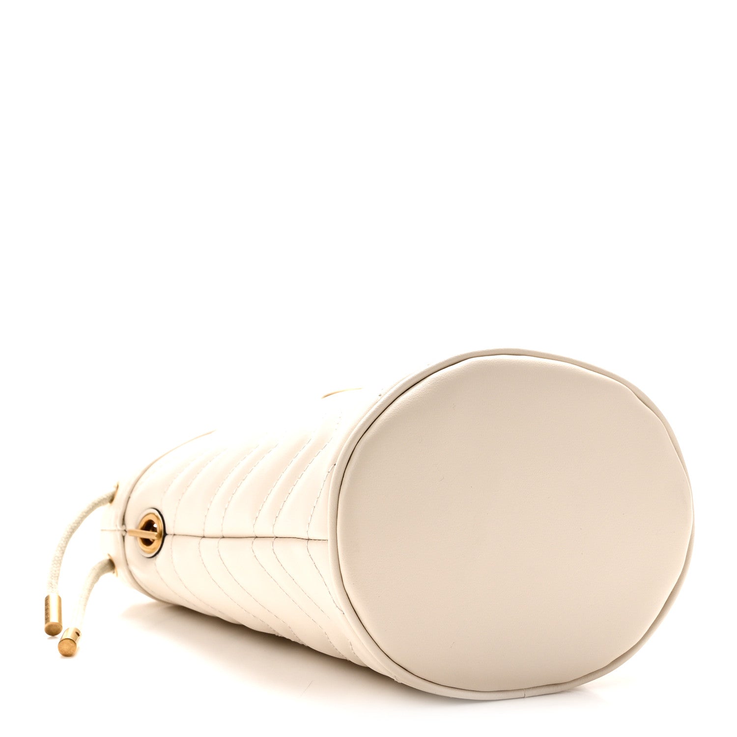 Gucci Calfskin Matelasse Mini GG Marmont 2.0 Bucket Bag White 4 of 10