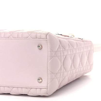 Christian Dior Lambskin Cannage Medium Lady Dior Light Pink 8 of 10