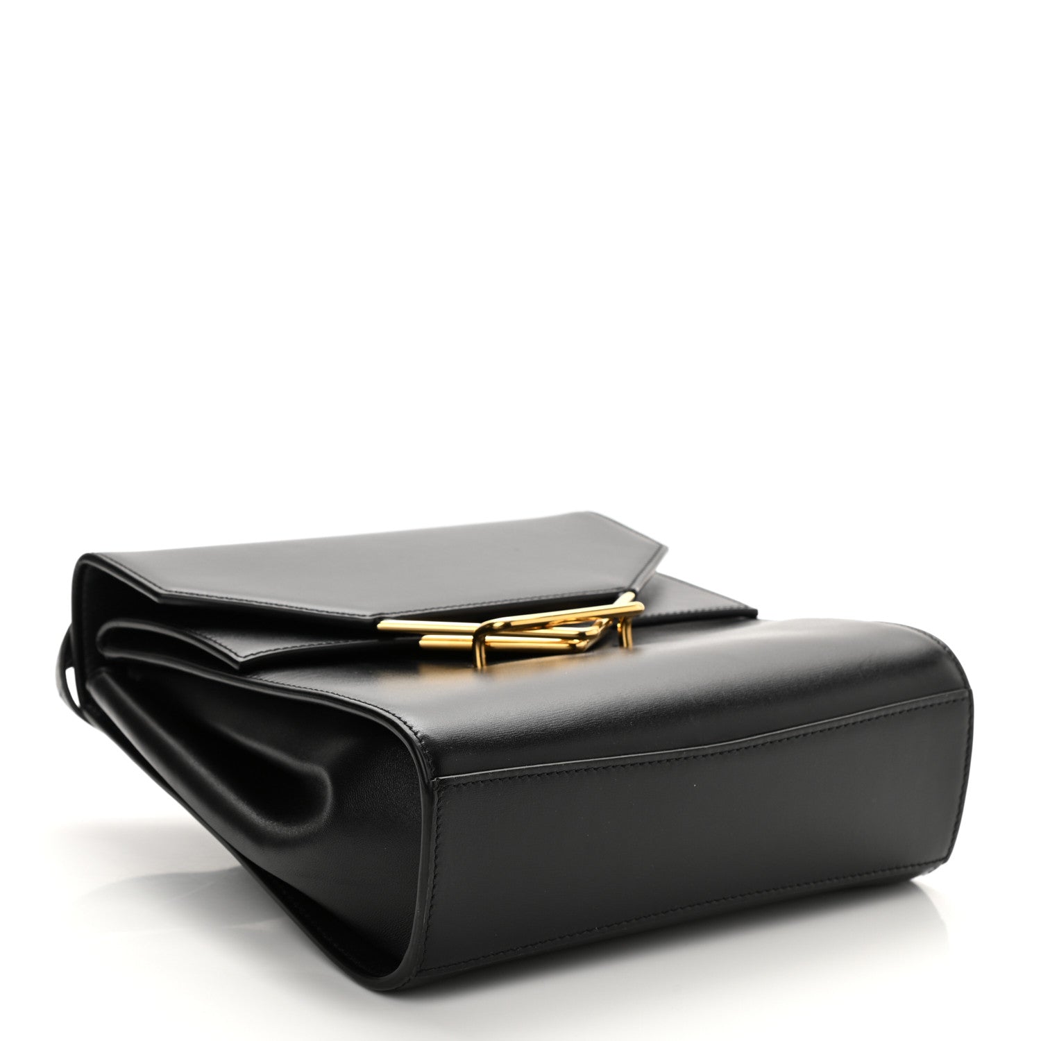 Bottega Veneta Box Calfskin Nappa Clip Bag Black 4 of 7