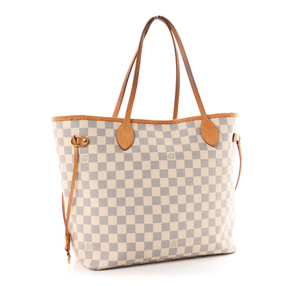 Louis Vuitton Damier Azur Neo Neverfull MM Rose Ballerine 3 of 12