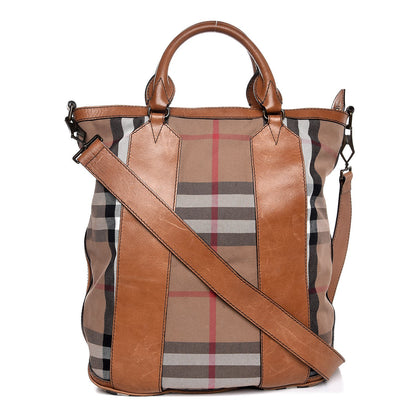 Burberry House Check Large Tote Brown 1 of 15