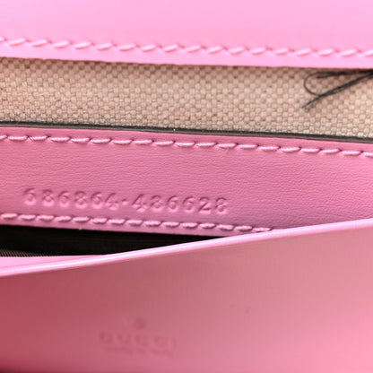 Gucci Boarded Dyana Lux Calfskin Web Mini Bamboo 1947 Top Handle Bag Nice Pink 7 of 10