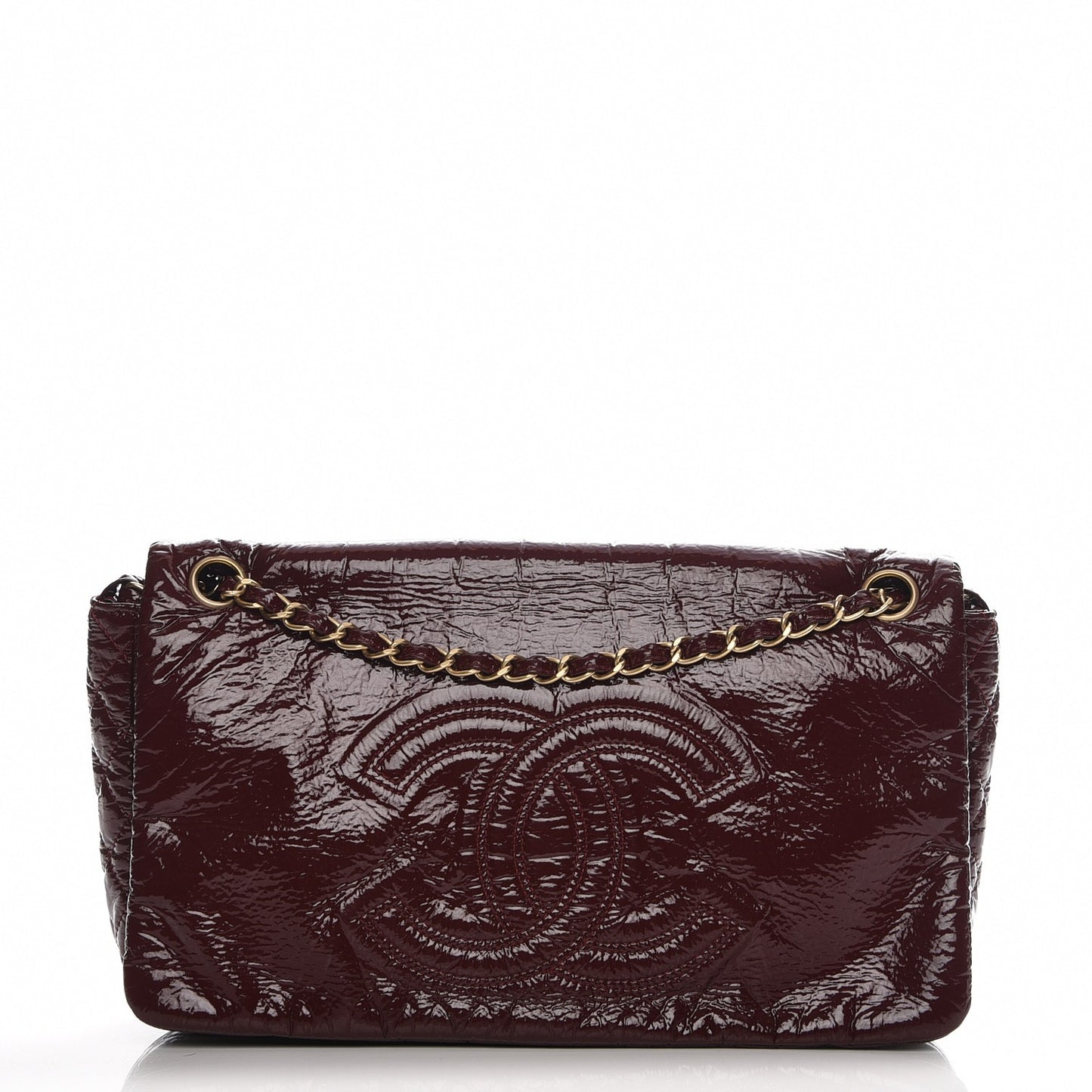 Vinyl Medium Rock and Chain Flap Bordeaux