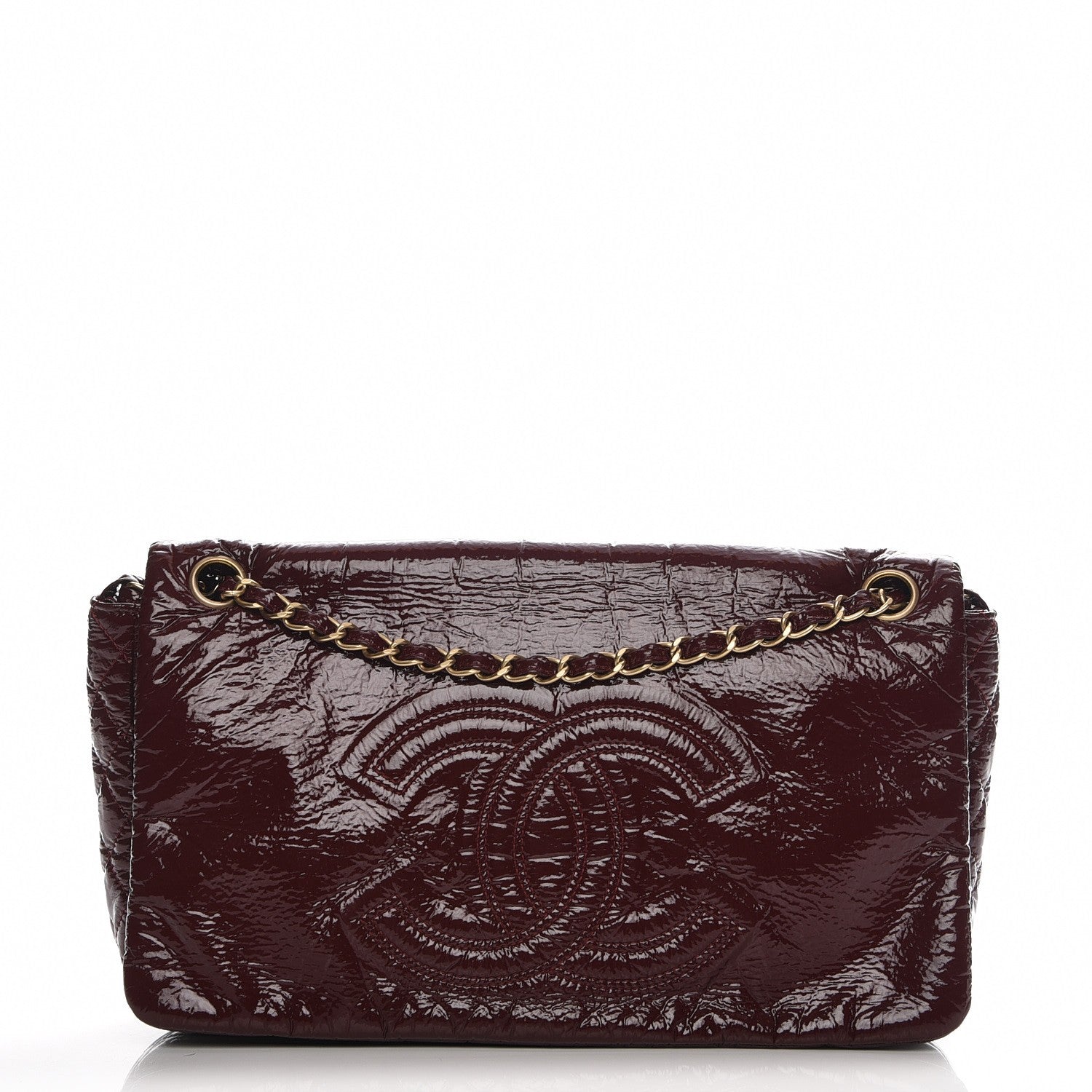 Chanel Vinyl Medium Rock and Chain Flap Bordeaux 1 of 7