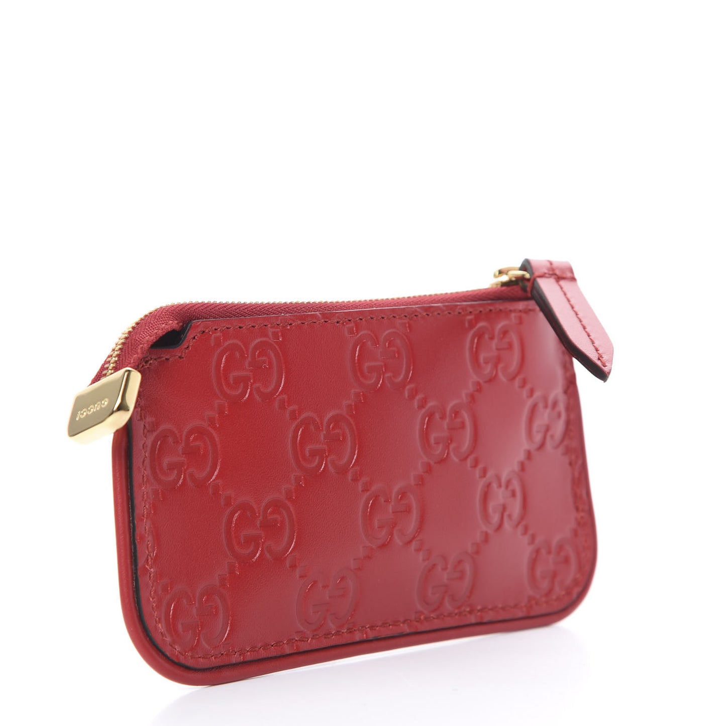 Guccissima Key Case Hibiscus Red