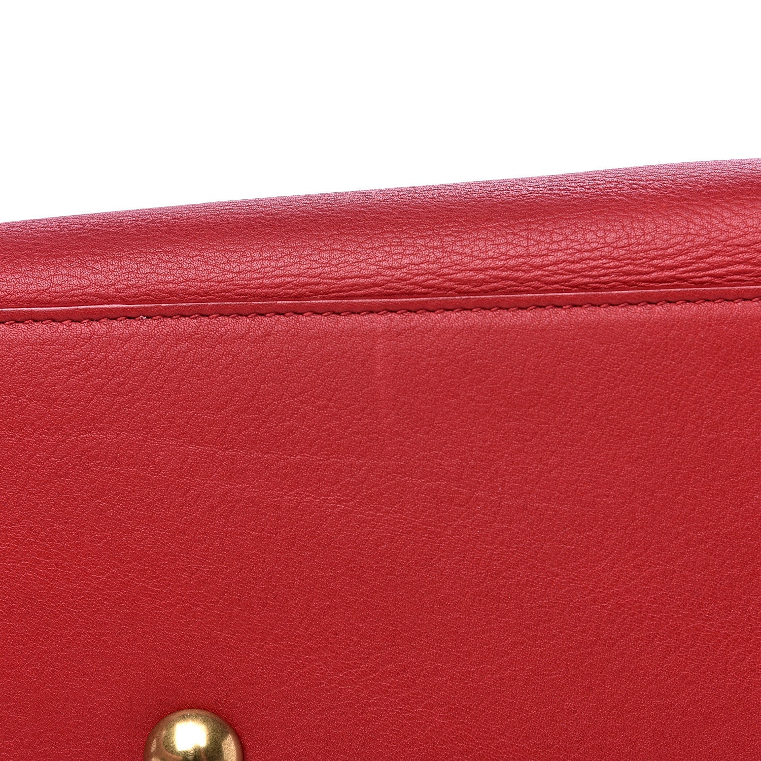Saint Laurent Calfskin Medium Classic Y Cabas Red 7 of 10