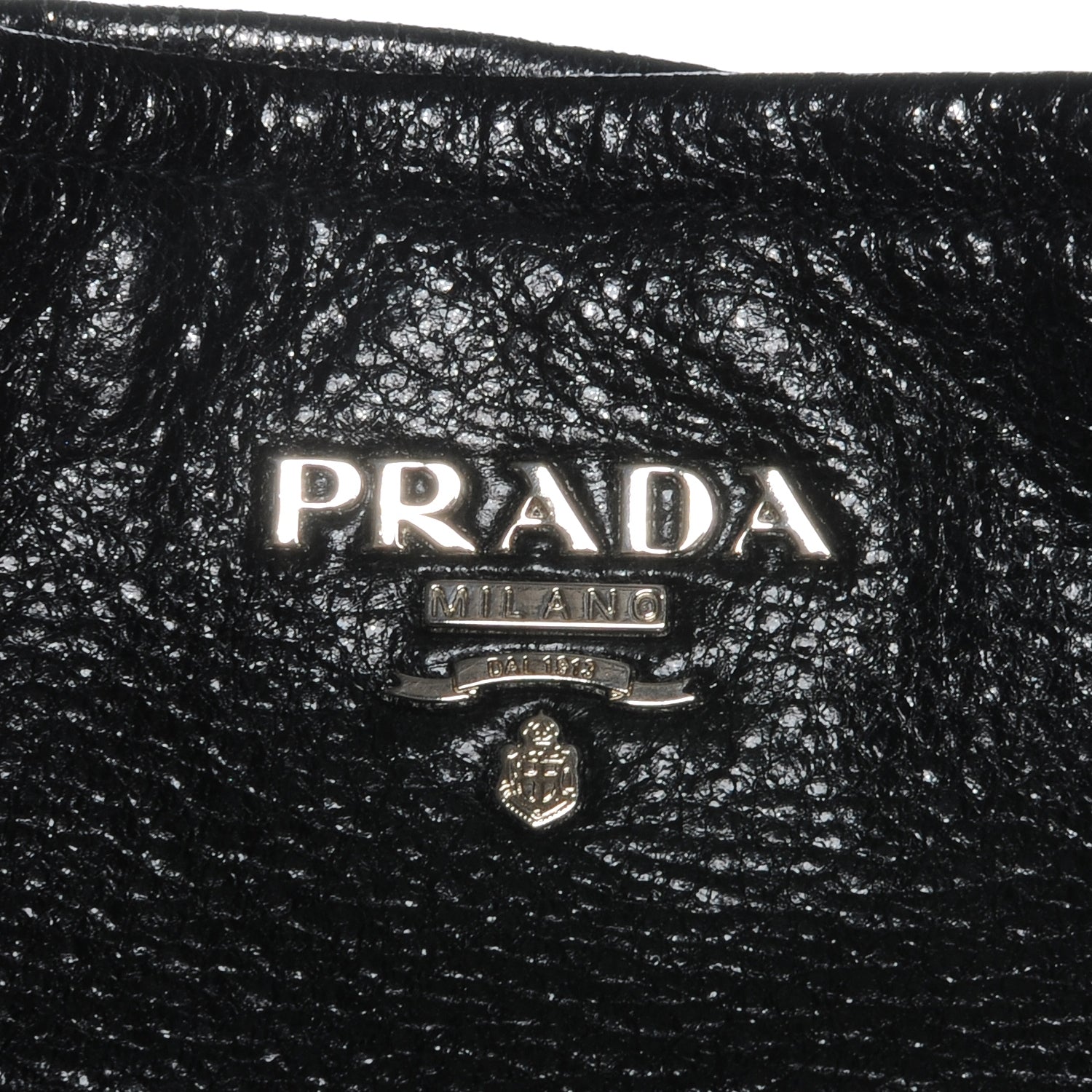 Prada Cervo Lux Chain Shoulder Bag Black 5 of 9