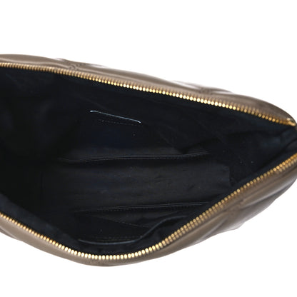 Saint Laurent Lambskin Monogram Medium Sade Puffer Taupe 5 of 10