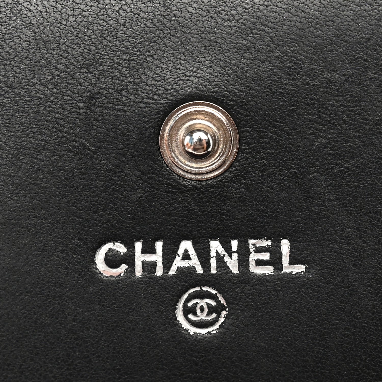 Chanel Lambskin Quilted Large Flap Wallet Black 4 of 10