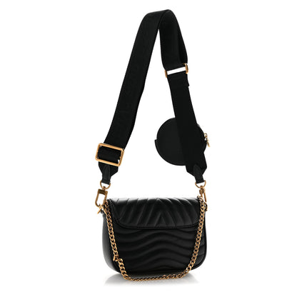 Louis Vuitton Calfskin New Wave Multi Pochette Black 2 of 14