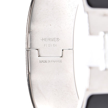 Hermes Enamel Wide Clic Clac H Bracelet PM Black 3 of 4