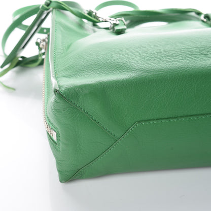 Balenciaga Veau Papier A6 Zip Around Tote Vert Trefle 15 of 15