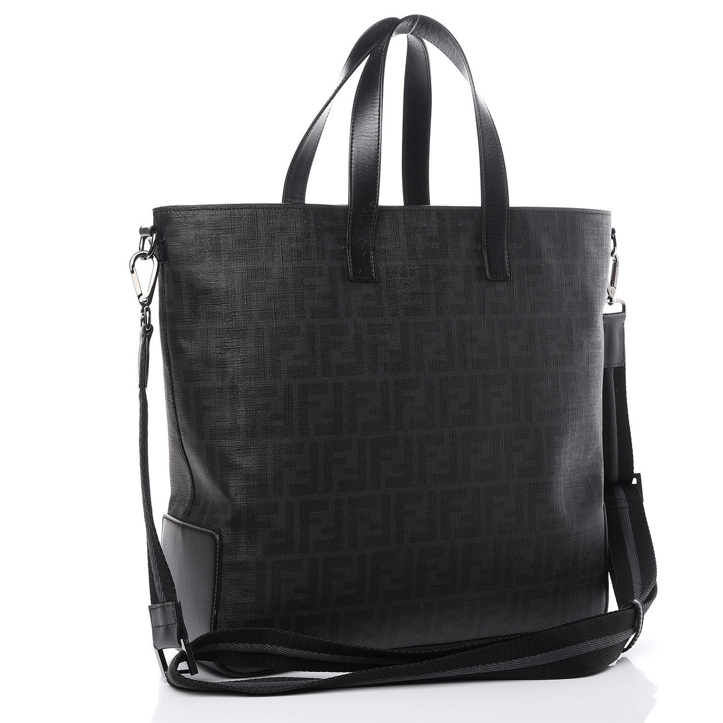 Zucca Spalmati Top Handle Convertible Tote Black