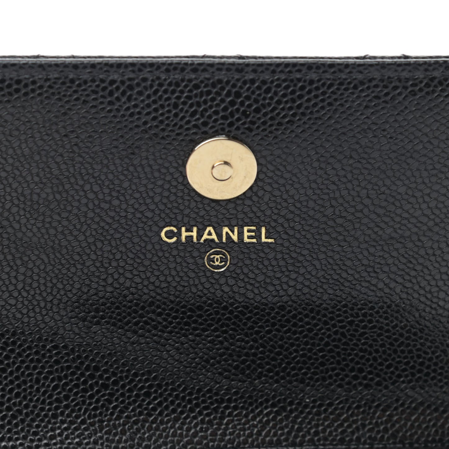 Caviar Quilted Business Affinity Clutch With Chain Black