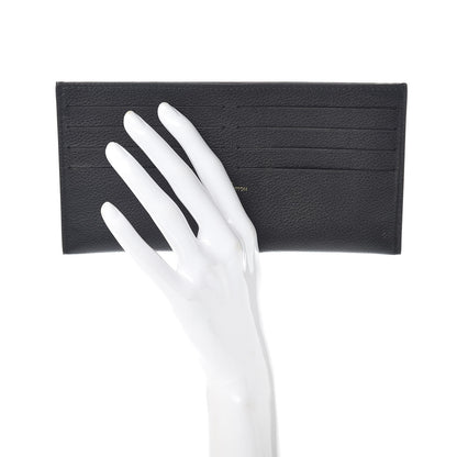 Louis Vuitton Calfskin Felicie Chain Wallet Card Holder Insert Black 2 of 7