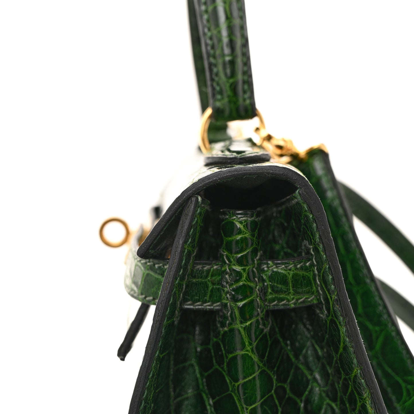 Alligator Mini Kelly Sellier 20 Vert Fonce