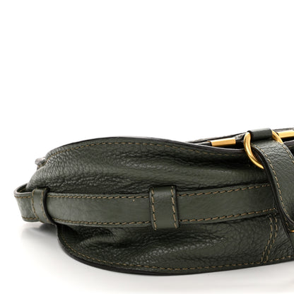 Chloe Calfskin Mini Marcie Round Crossbody Bag Dark Green 9 of 12