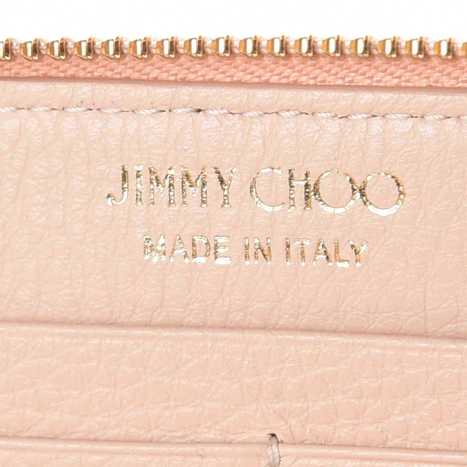 Jimmy Choo Soft Grained Goatskin Pippa Zip Around Wallet Powder Pink 8 of 10