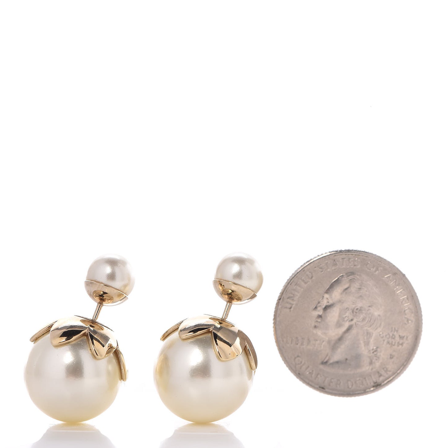 Pearl Mise En Dior Tribal Earrings Gold
