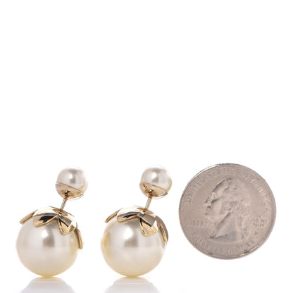 Christian Dior Pearl Mise En Dior Tribal Earrings Gold 2 of 4