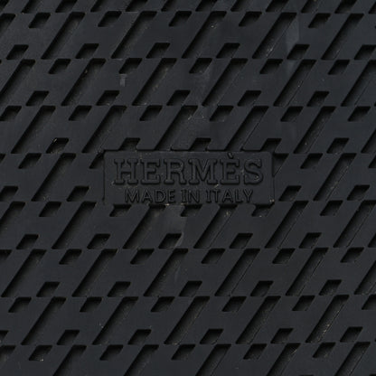 Hermes Calfskin Mens Chypre Sandals 42.5 Black 7 of 8