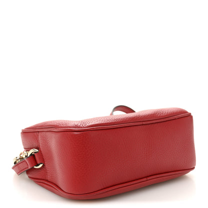 Gucci Pebbled Calfskin Small Soho Disco Bag Tabasco Red 4 of 10