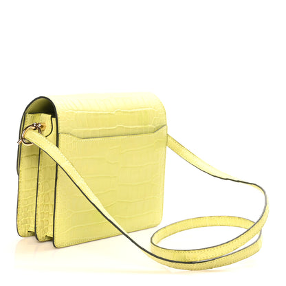 Hermes Matte Alligator Mini Sac Roulis Jaune Bourgeon 3 of 10