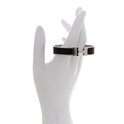 Hermes Enamel Narrow Clic Clac H Bracelet PM Black 2 of 5