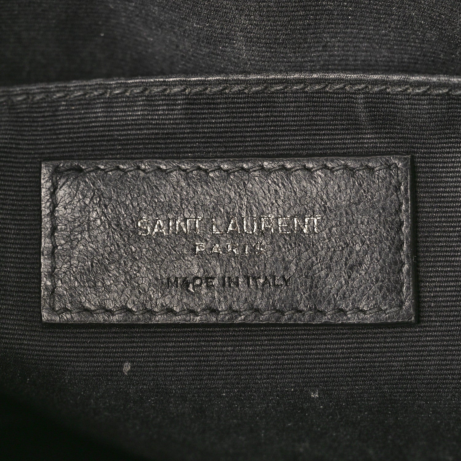 Saint Laurent Calfskin Matelasse Monogram Monochrome Lou Camera Bag Black 6 of 14
