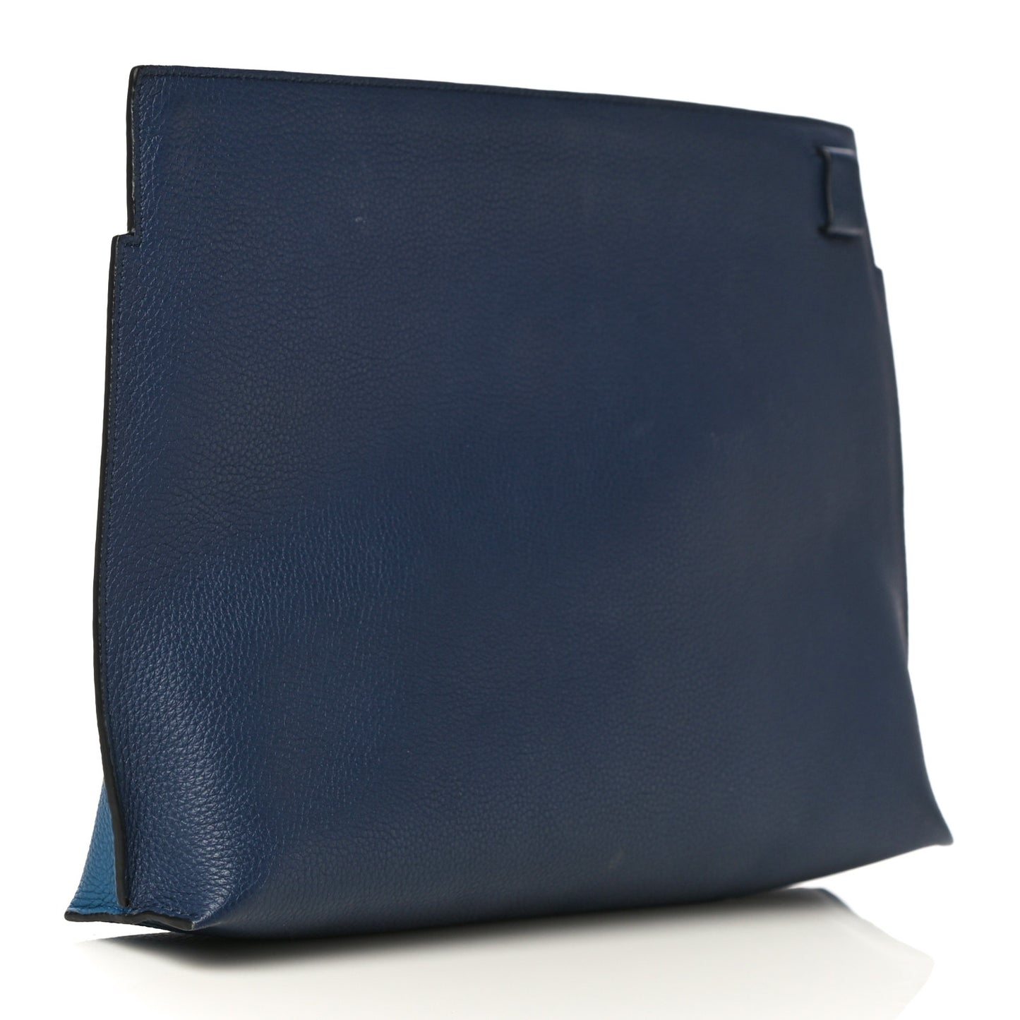 Calfskin T Pouch Blue