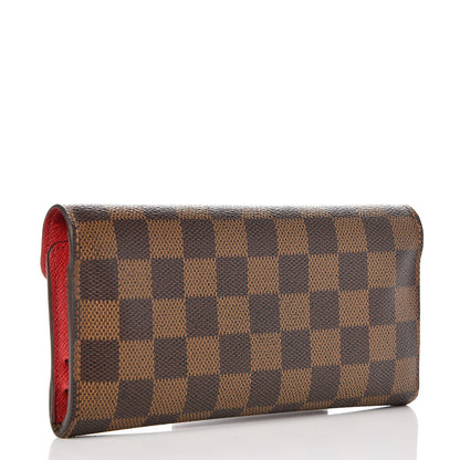Louis Vuitton Damier Ebene Josephine Wallet Red 3 of 11