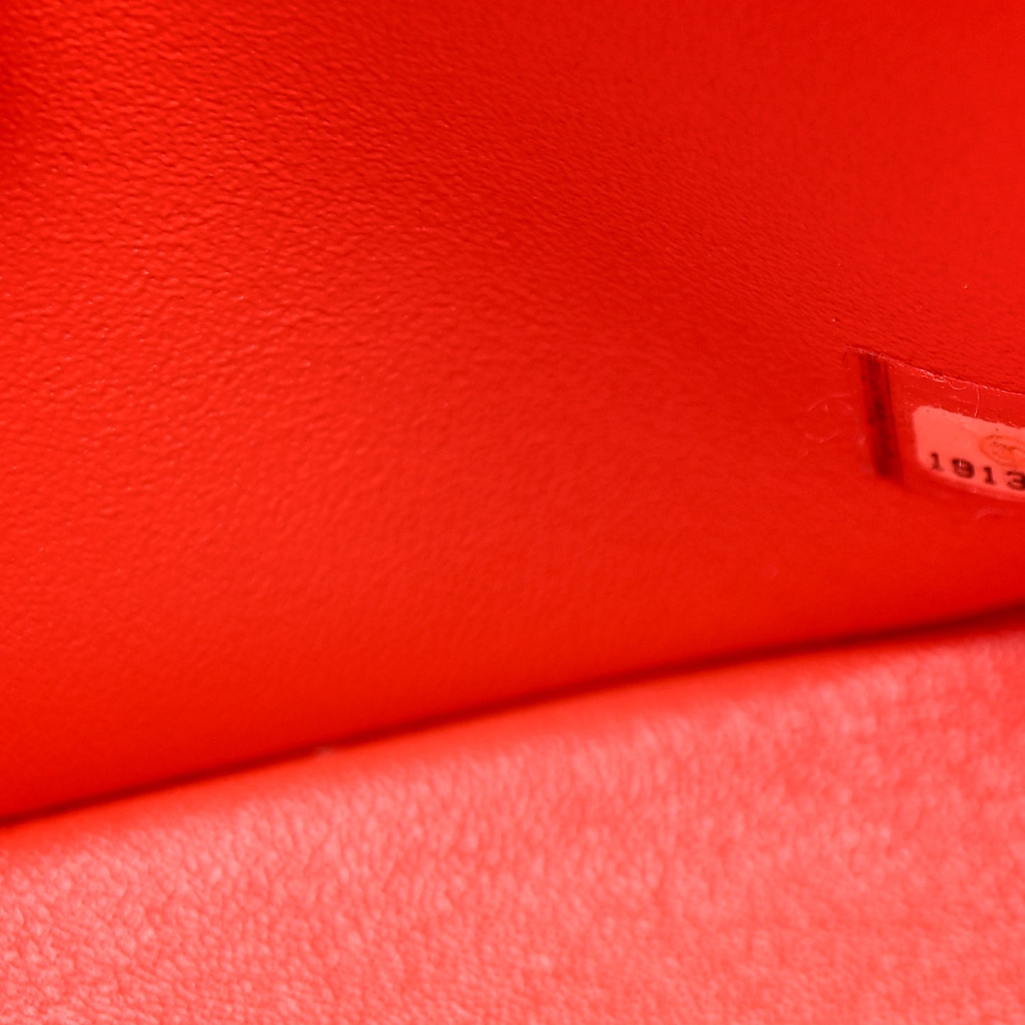 Patent Quilted Jumbo Double Flap Red