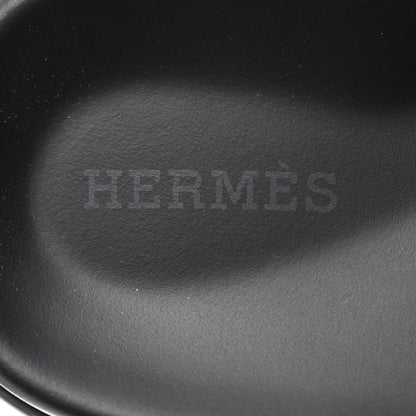 Hermes Calfskin Womens Chypre Sandals 38.5 Black 7 of 9