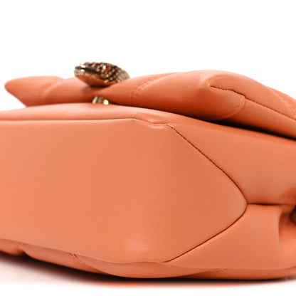 Bulgari Calfskin Matelasse Mini Serpenti Cabochon Crossbody Bag Orange 8 of 8