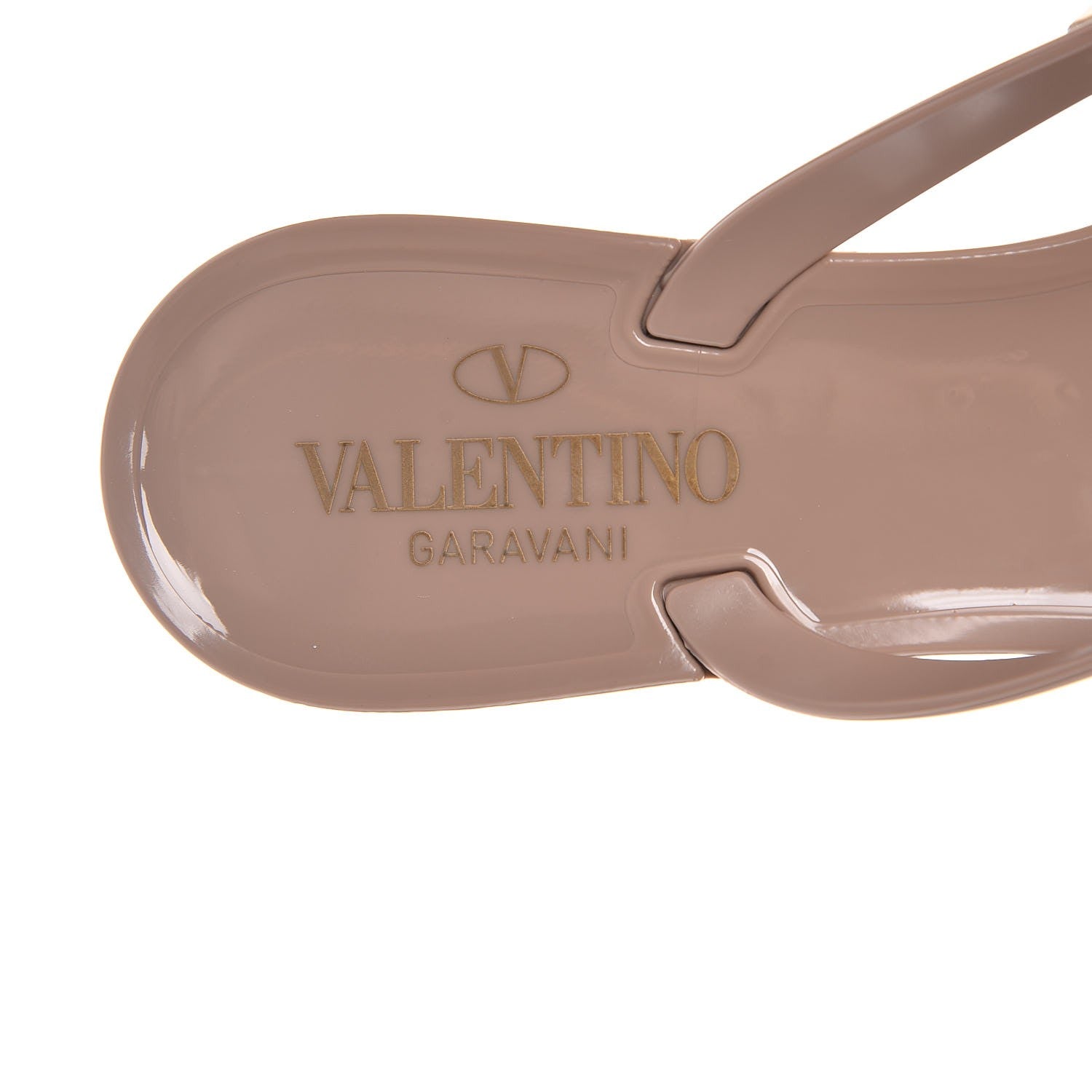 Valentino Garavani PVC Jelly Rockstud Bow Thong Sandals 38 Poudre 6 of 8