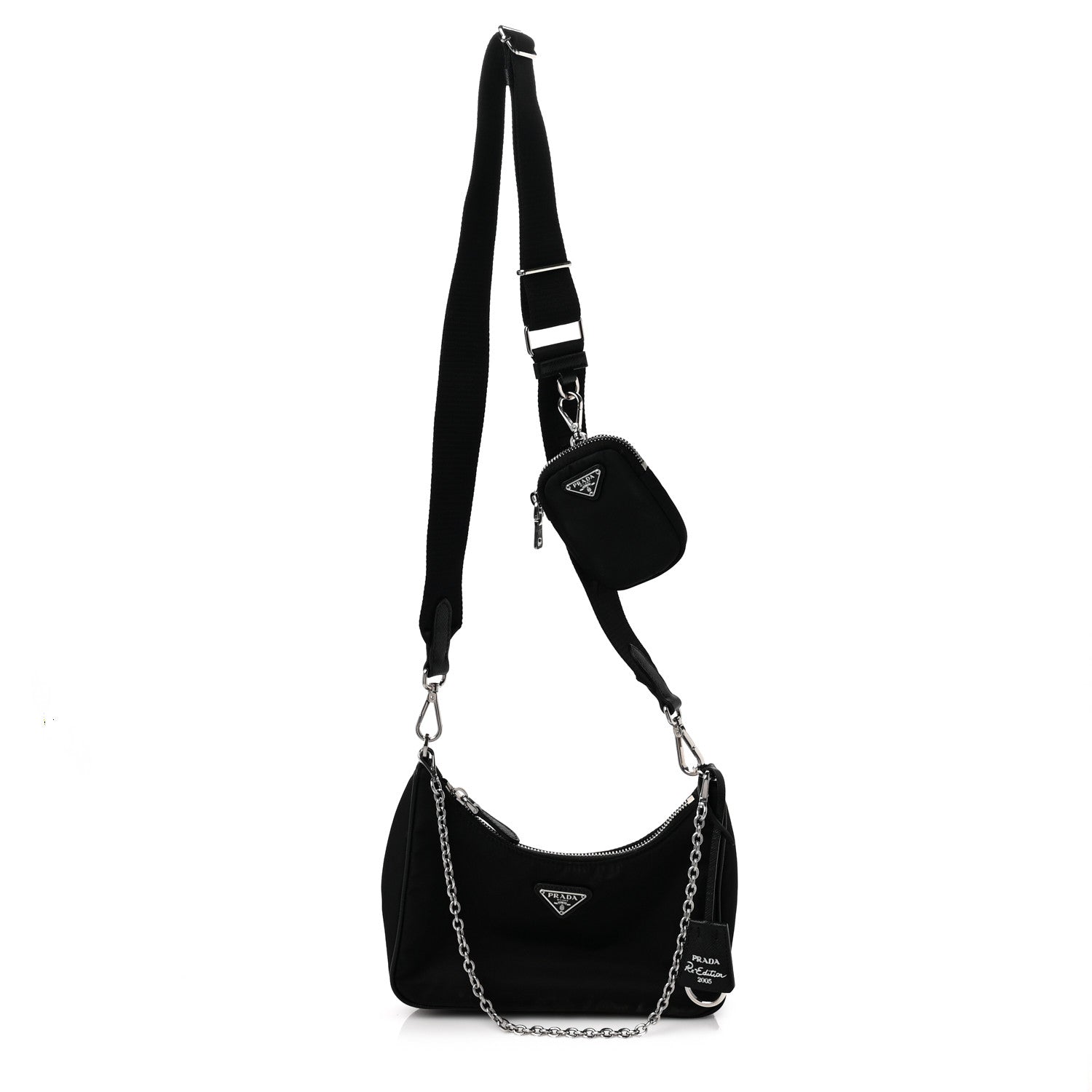 Prada Nylon Re-Edition 2005 Shoulder Bag Black 1 of 8