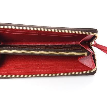 Louis Vuitton Damier Ebene Clemence Wallet Cherry 5 of 7