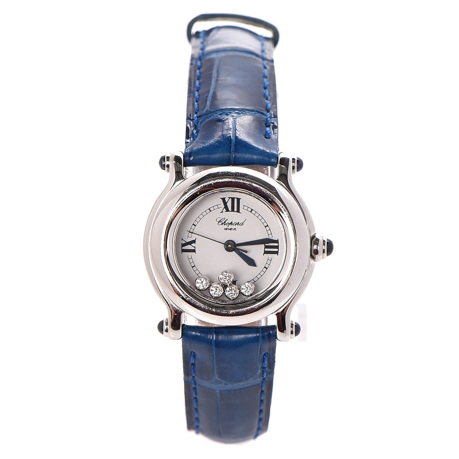 Chopard Stainless Steel Alligator 5 Diamond 26mm Happy Sport Quartz Watch 8 of 14