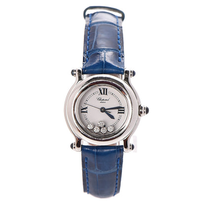 Chopard Stainless Steel Alligator 5 Diamond 26mm Happy Sport Quartz Watch 8 of 14