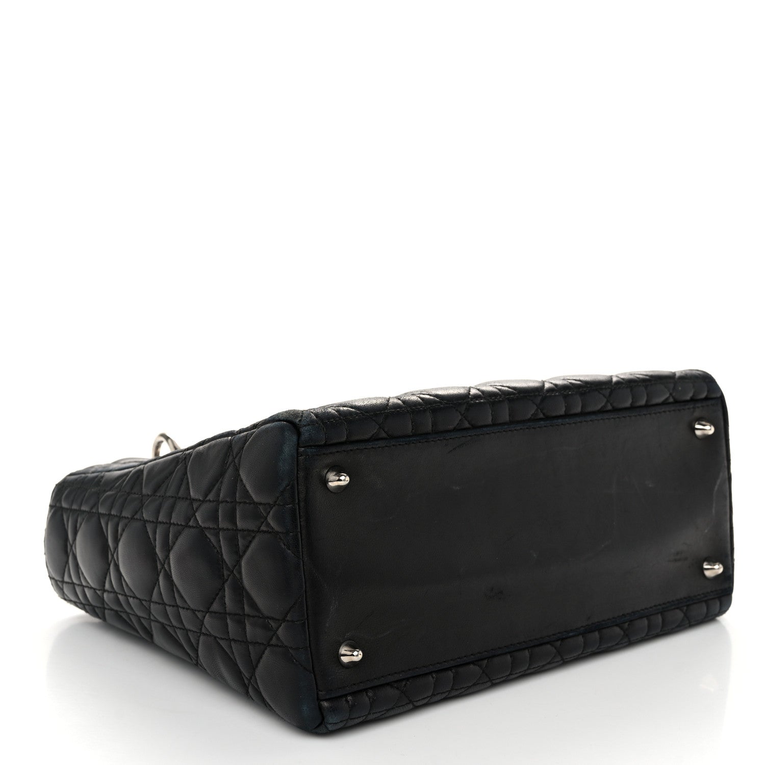 Christian Dior Lambskin Cannage Medium Lady Dior Black 4 of 16