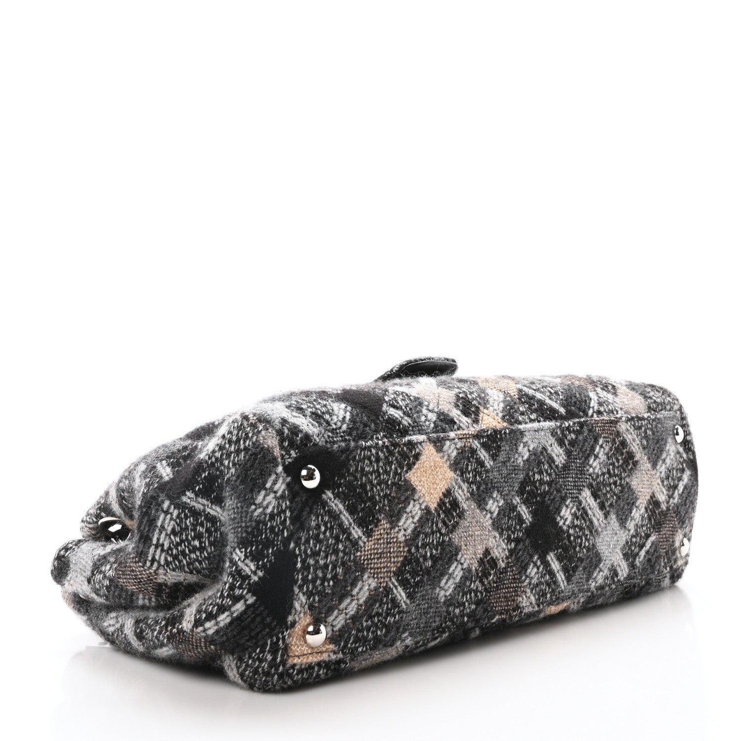 Chanel Tweed East West Flap Black White Beige 4 of 10