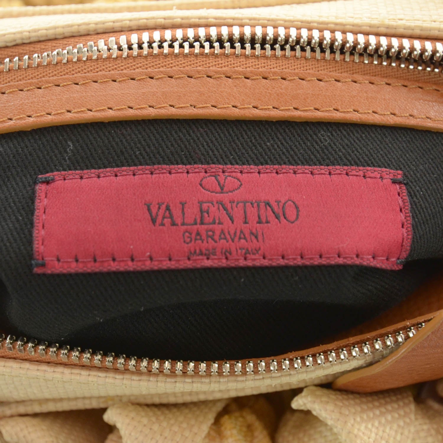 Valentino Garavani Straw Fleur Frame Bag 6 of 8