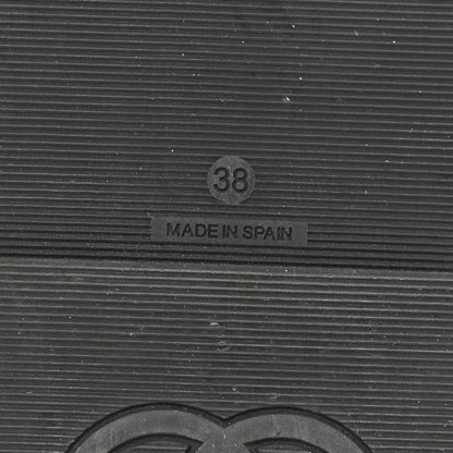 Chanel Lambskin Espadrille Mule Sandals 38 Black 8 of 10