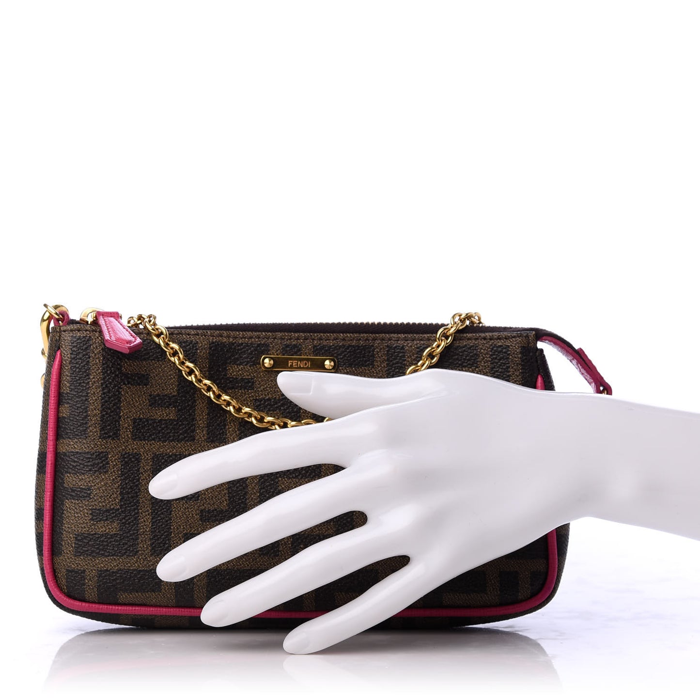 Zucca Spalmati Vitello Elite Pochette Tobacco Ciclamino