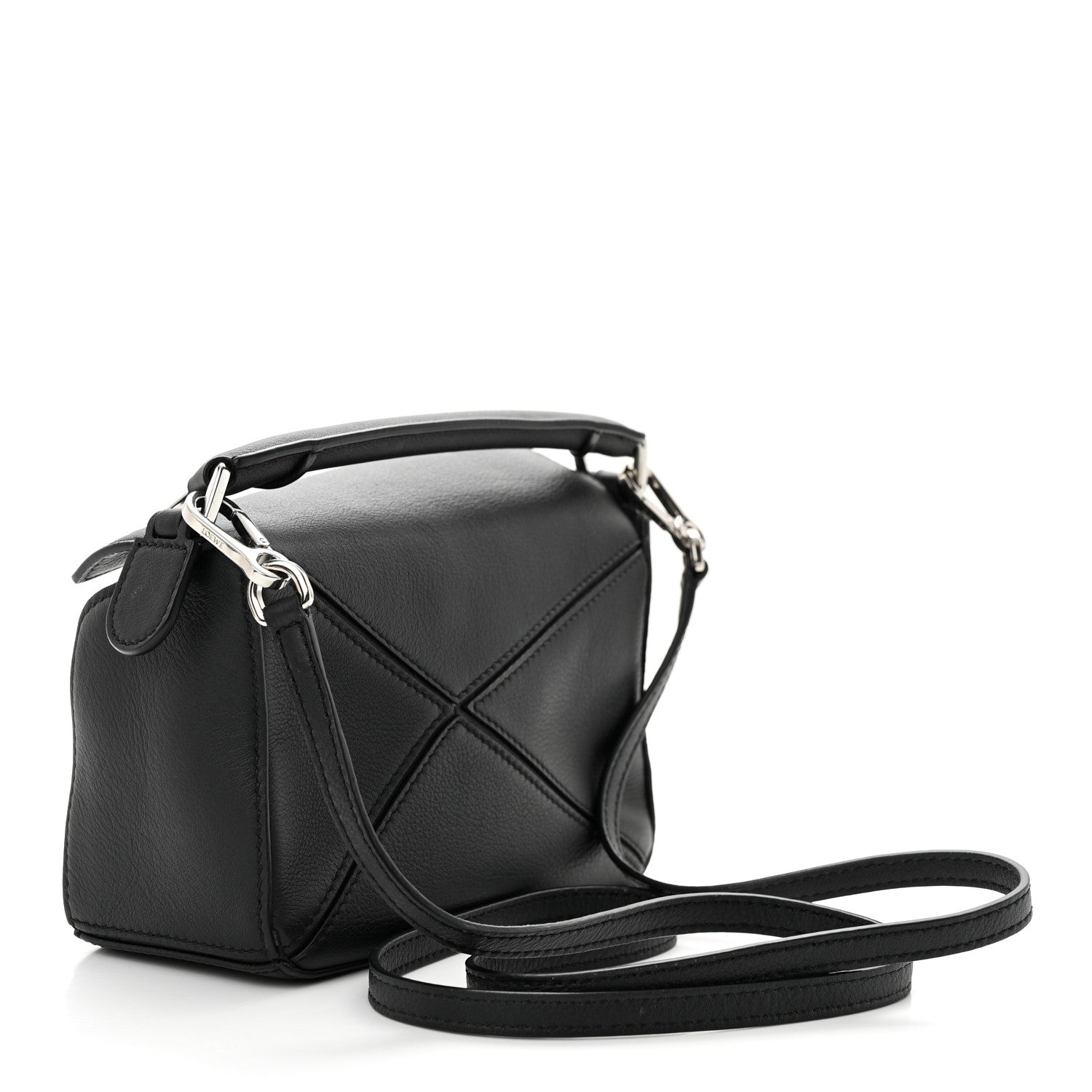 Loewe Calfskin Mini Puzzle Bag Black 3 of 9
