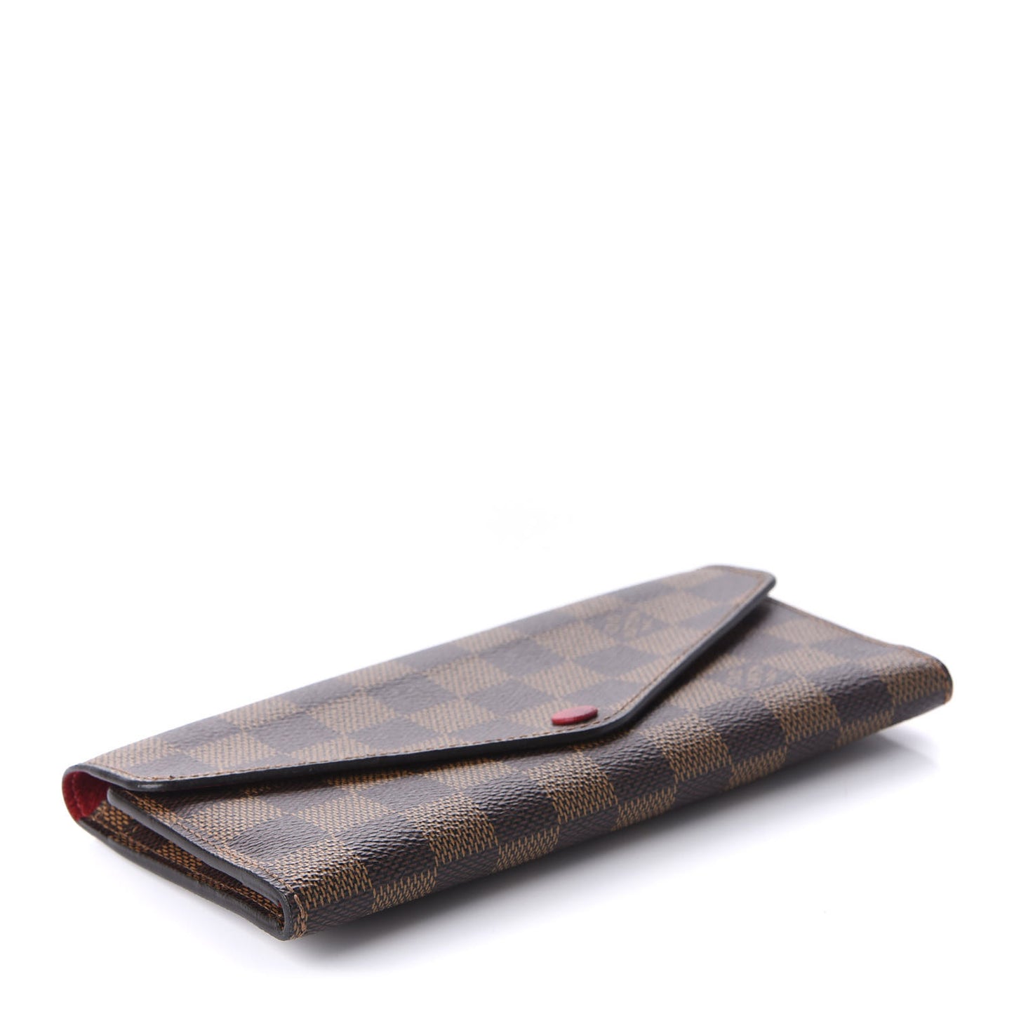 Damier Ebene Josephine Wallet Red