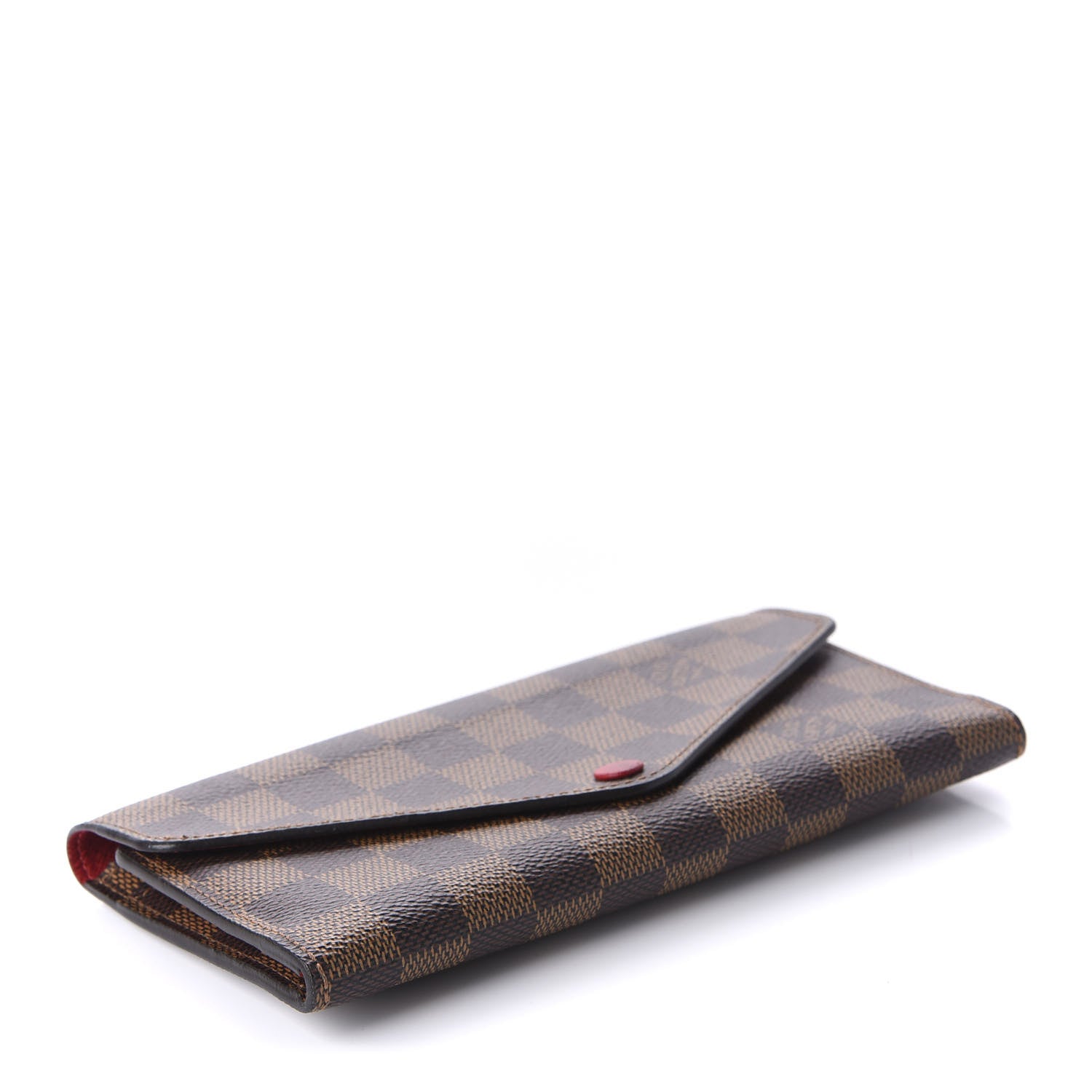 Louis Vuitton Damier Ebene Josephine Wallet Red 4 of 9
