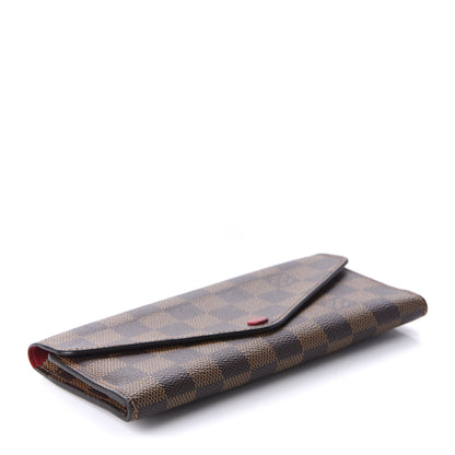 Louis Vuitton Damier Ebene Josephine Wallet Red 4 of 9